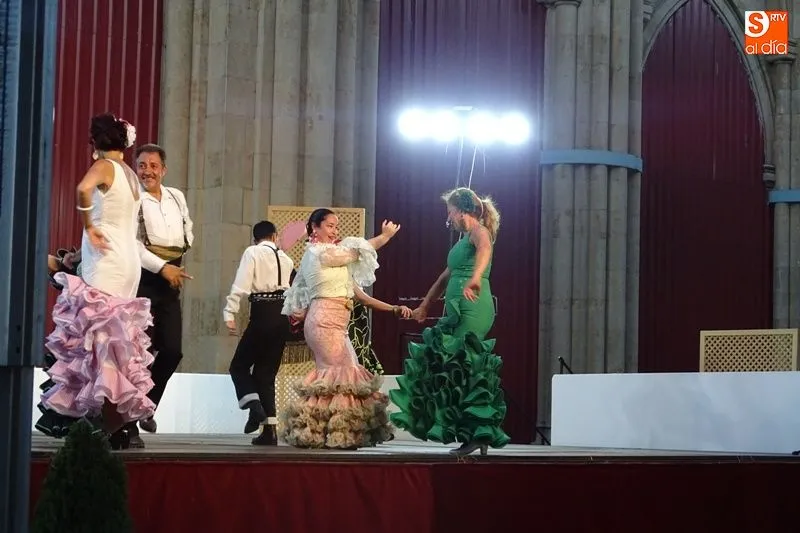 Foto 4 - El grupo de sevillanas de Alba de Tormes ameniza la noche albense
