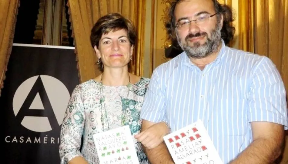 Pérez López y Alencart, poetas y profesores de la Usal. Foto: J. Alencar