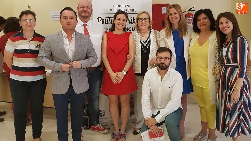 Organizadores y ponentes del Congreso Internacional de Políticas Públicas en Defensa de la Inclusión, en la Facultad de Derecho de la USAL