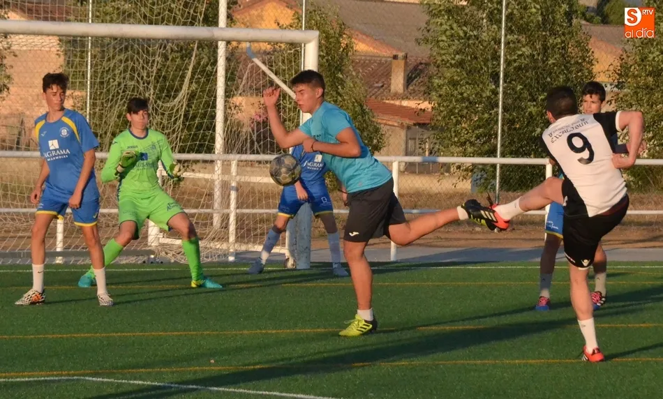 Imagen de uno de los tres goles marcados por Carre