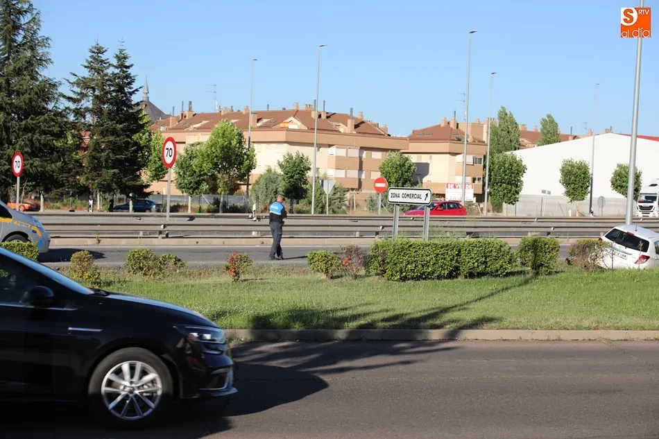 Foto 3 - Herida tras una salida de v&iacute;a junto al parque comercial Capuchinos