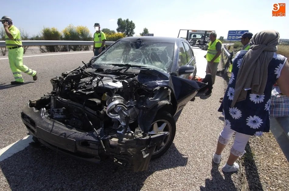 Así quedó el vehículo accidentado | Fotos Adrián Martín