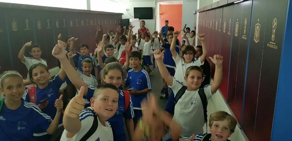Foto 4 - Los chicos del Campus Vicente del Bosque visitan la Ciudad de F&uacute;tbol de las Rozas