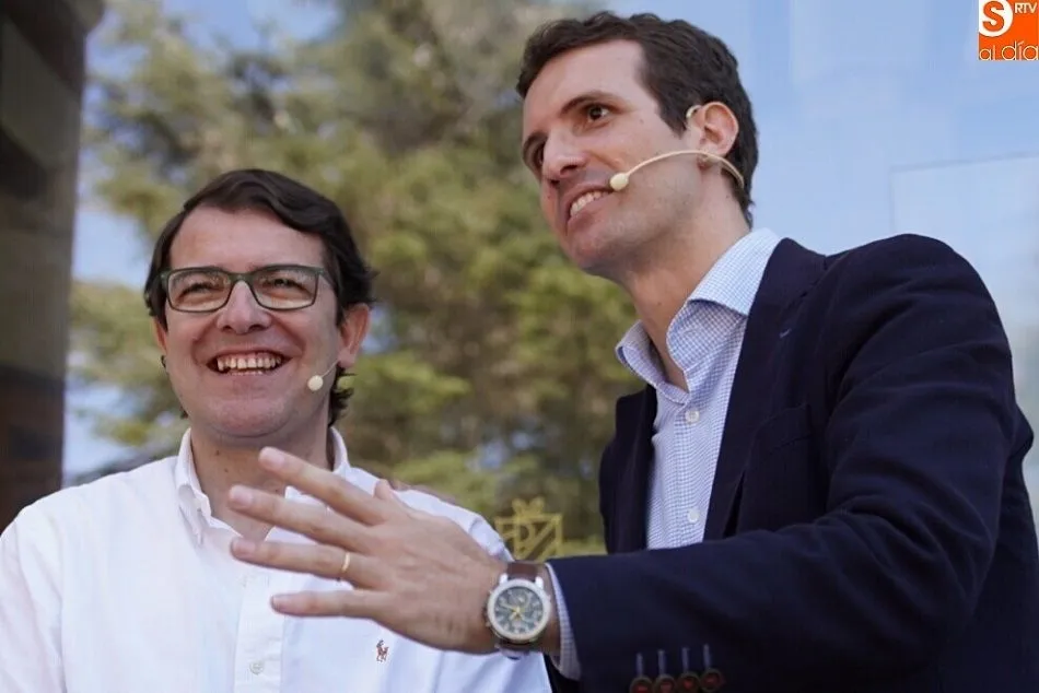 Foto 3 - Pablo Casado ratifica en &Aacute;vila todo su apoyo a Ma&ntilde;ueco como candidato del PP a la presidencia de...