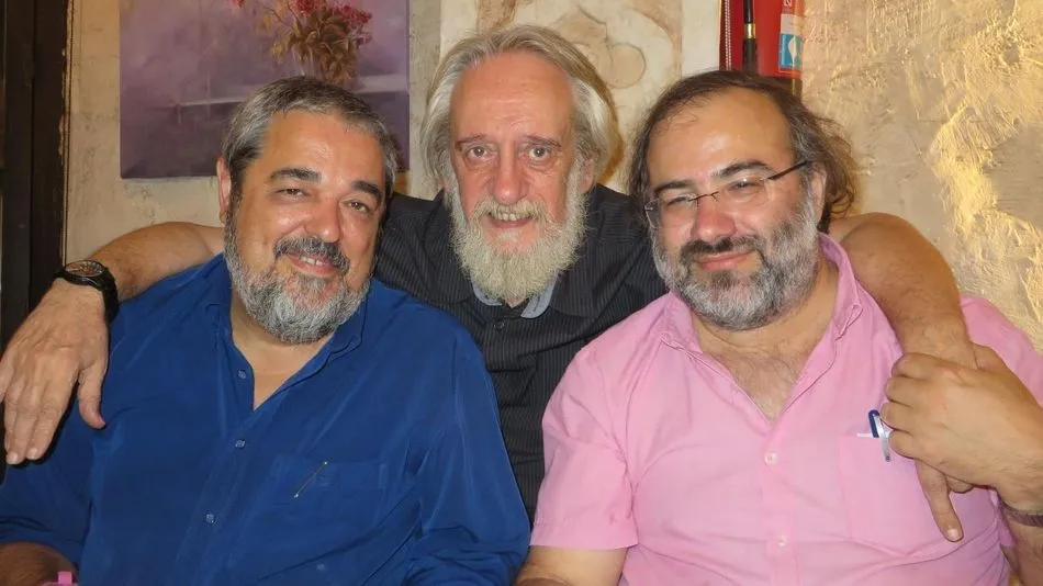 Alencart (derecha) junto a Aganzo y Gracia trinidad, durante su encuentro en Ávila