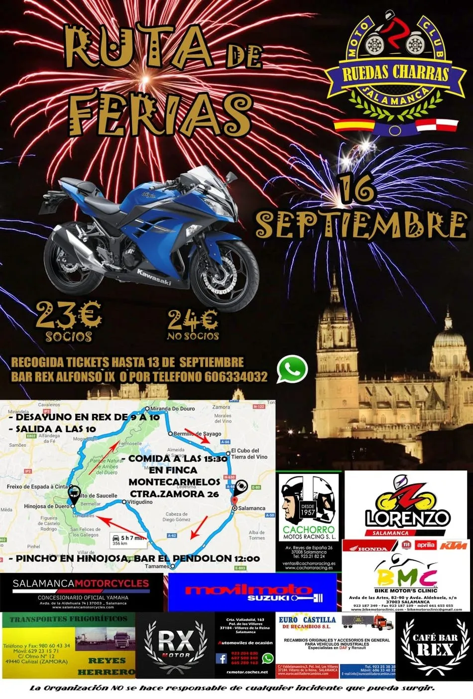 Foto 3 - Los moteros de Salamanca conquistar&aacute;n las carreteras de la provincia el 16 de septiembre    &nbsp;  