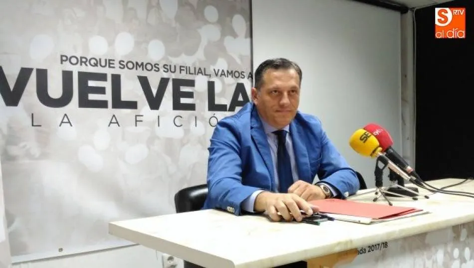 Carlos Martín, presidente del CF Salmantino / Foto: Archivo.