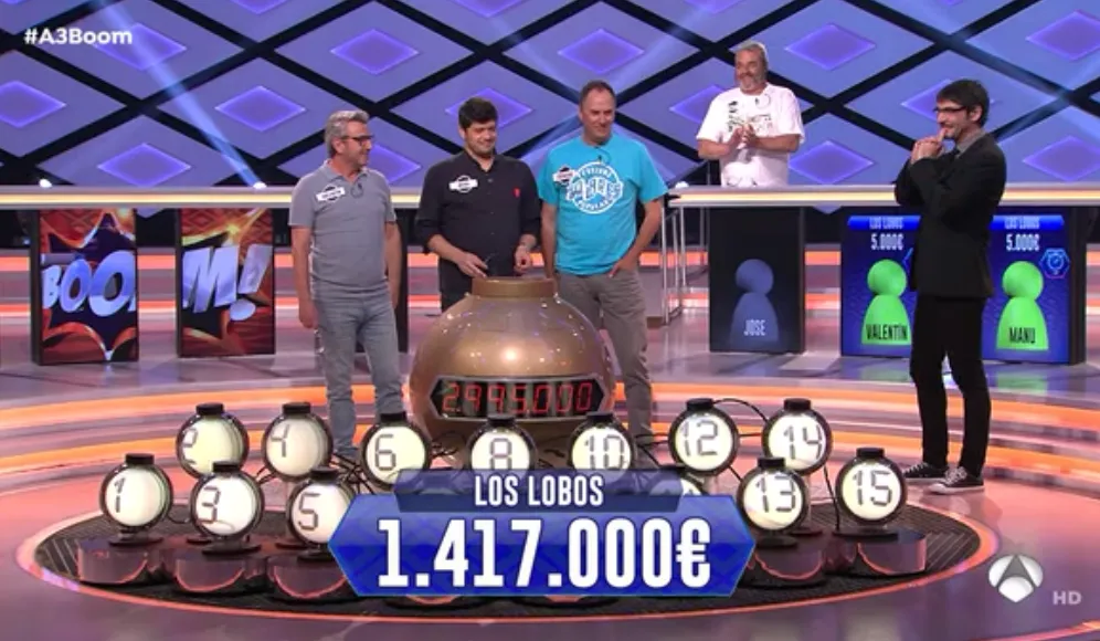 Los Lobos de José Pinto lucharán este jueves por 3.000.000€ en su programa 279 en ‘¡Boom!’ ...