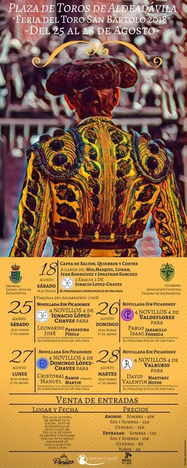 Foto 6 - La Asociaci&oacute;n Cultural Taurina de Aldead&aacute;vila presenta sus carteles para las ferias y fiestas del ...