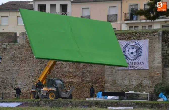 Imagen del rodaje de la película Que baje Dios y lo vea