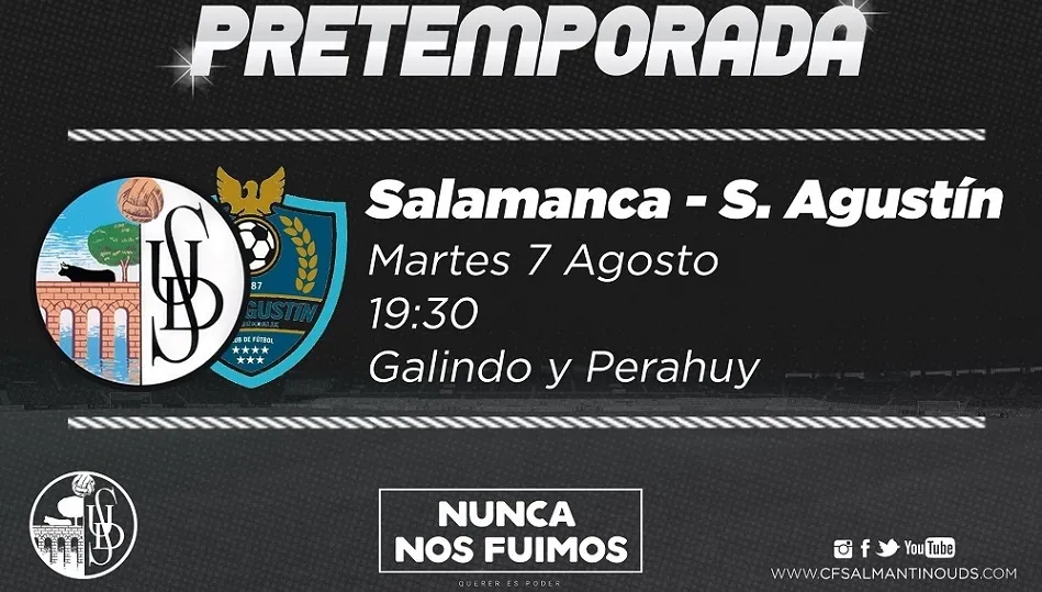 El Salamanca UDS se estrena como local en Galindo y Perahuy ante el San Agustín de Guadalix