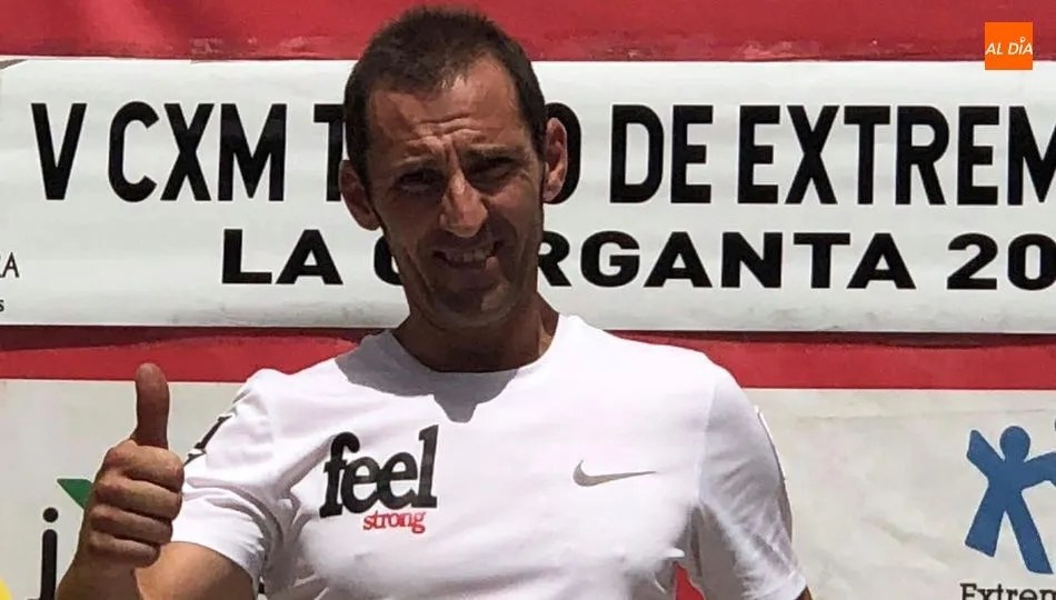 Ángel Miña, ganador del cross de 13 km en La Garganta