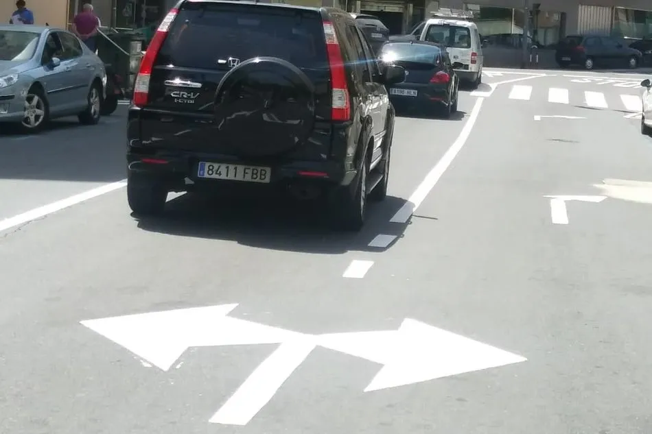 Foto 2 - TAB denuncia el incumplimiento de la normativa en las se&ntilde;ales pintadas en la calzada  
