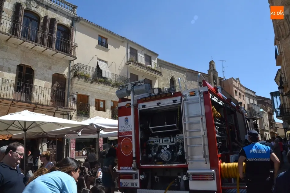 Foto 2 - Gran sobresalto en la Plaza Mayor tras echarse a arder una sart&eacute;n en la cocina de una vivienda  