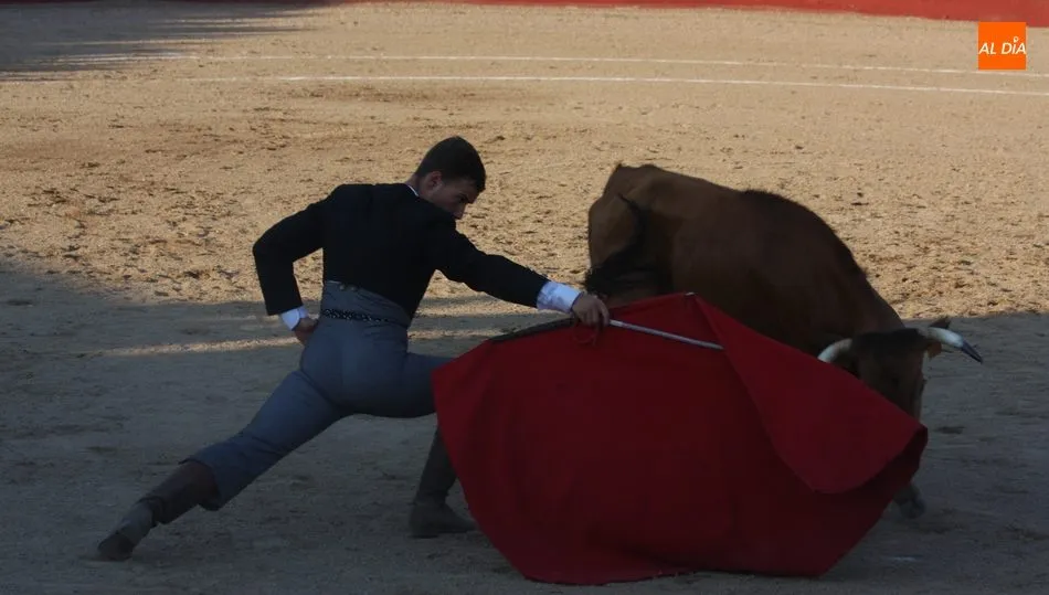 David Fuentes comenzó su faena de mulerta con una serie de excelentes trincherazos que marcaron la diferencia / REP. GRÁFICO: CORRAL
