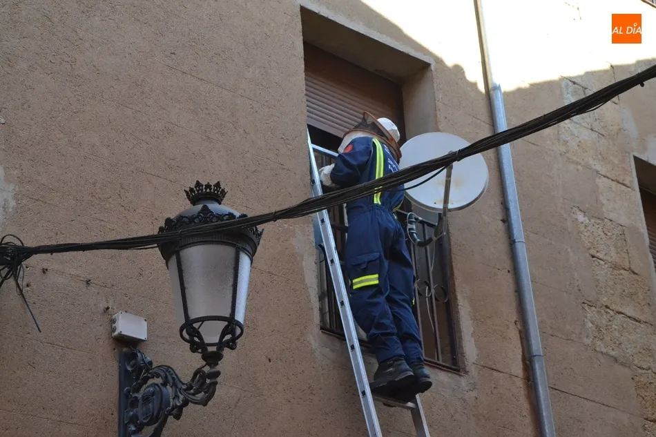 Foto 7 - Los Bomberos act&uacute;an contra un avispero en la calle Gigantes  
