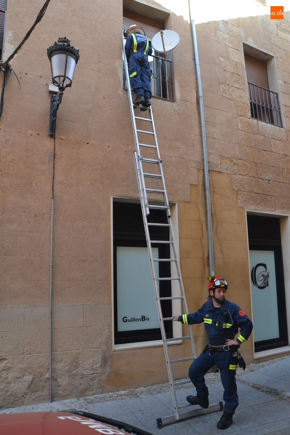 Foto 2 - Los Bomberos act&uacute;an contra un avispero en la calle Gigantes  