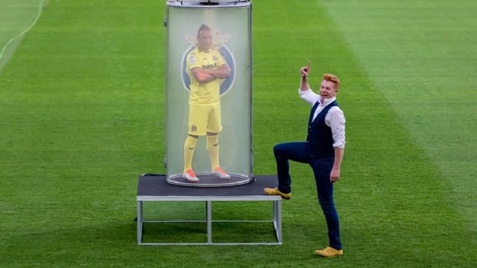 Cazorla es presentado de forma espectacular como jugador del Villarreal. Foto: www.villarrealcf.es