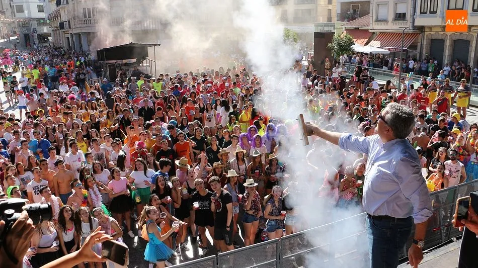 Julián Ramos lanzó su último chupinazo como alcalde Guijuelo