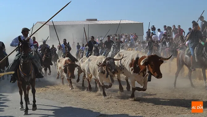 El Encierro a Caballo de Macotera se ponía en marcha rápido pasadas las diez de la mañana