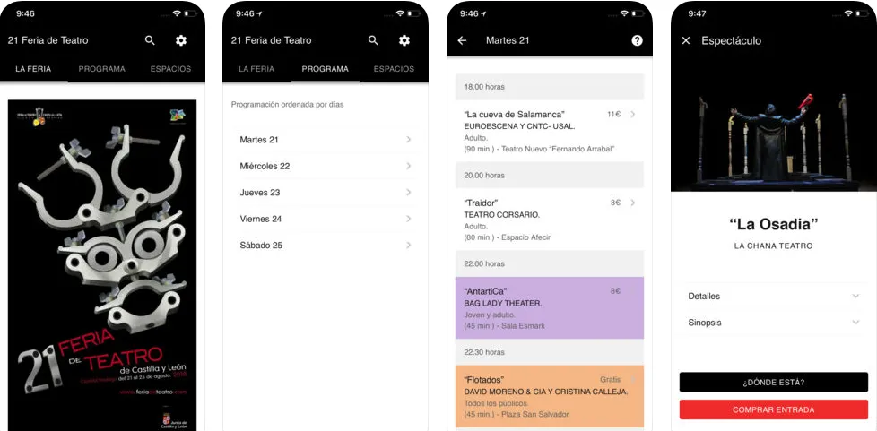 Disponible de forma gratuita la APP oficial de la 21ª Feria de Teatro  