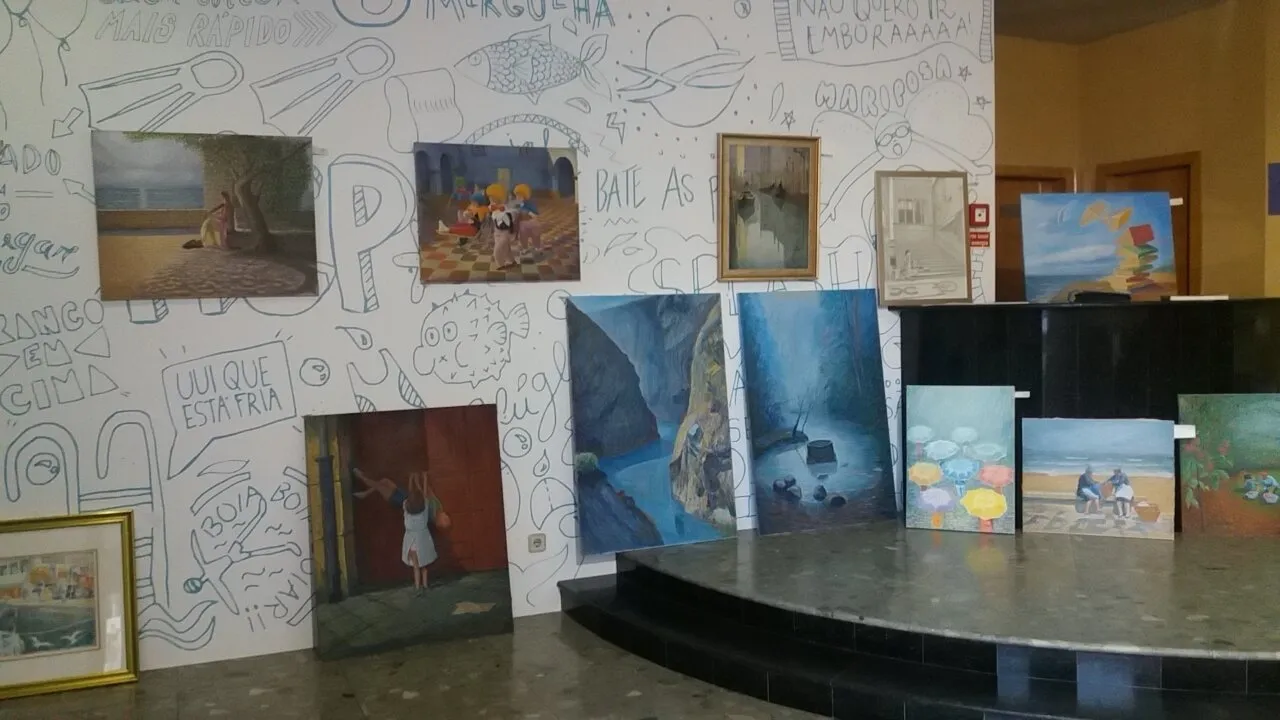 Foto 7 - Jos&eacute; Antonio del Castillo expone sus cuadros de ciudades en Figueira da Foz  