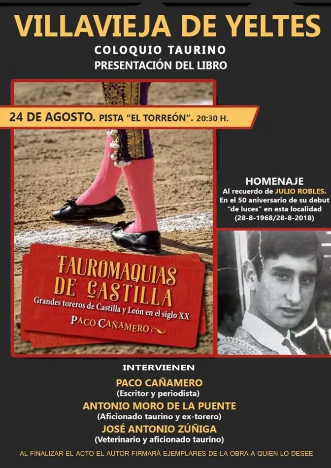 Foto 2 - Presentaci&oacute;n del libro &lsquo;Tauromaquias de Castilla&rsquo; y recuerdo a Julio Robles en Villavieja de...