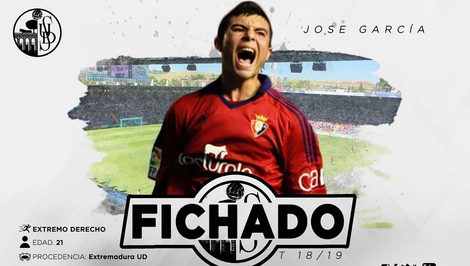 Imagen promocional del fichaje realizada por el Salamanca CF UDS.