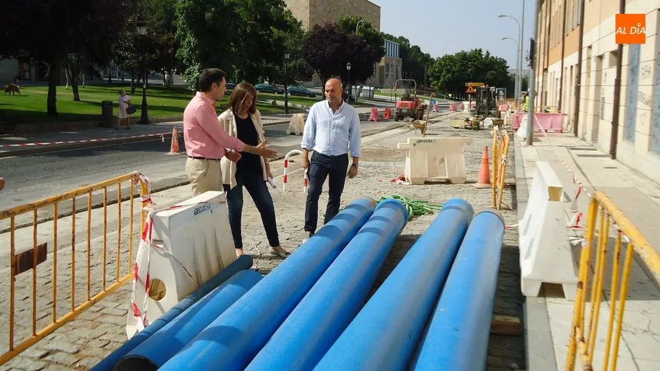 La concejala de Medio Ambiente ha visitado las obras de la Vaguada de la Palma