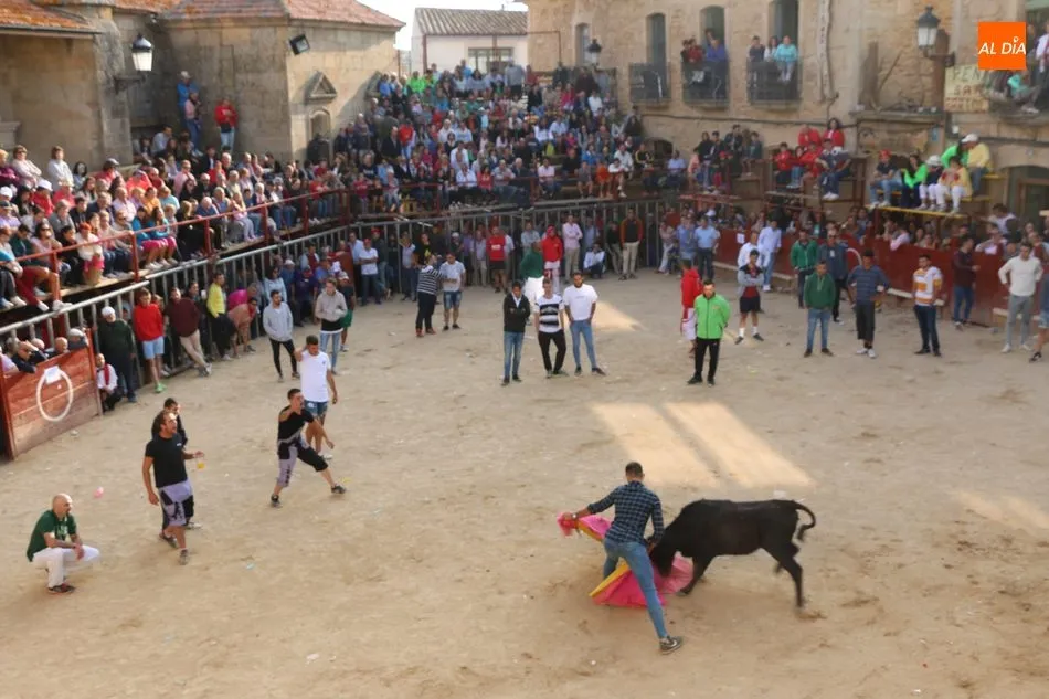Foto 3 - Las pe&ntilde;as animan un vibrante primer encierro en Aldead&aacute;vila  