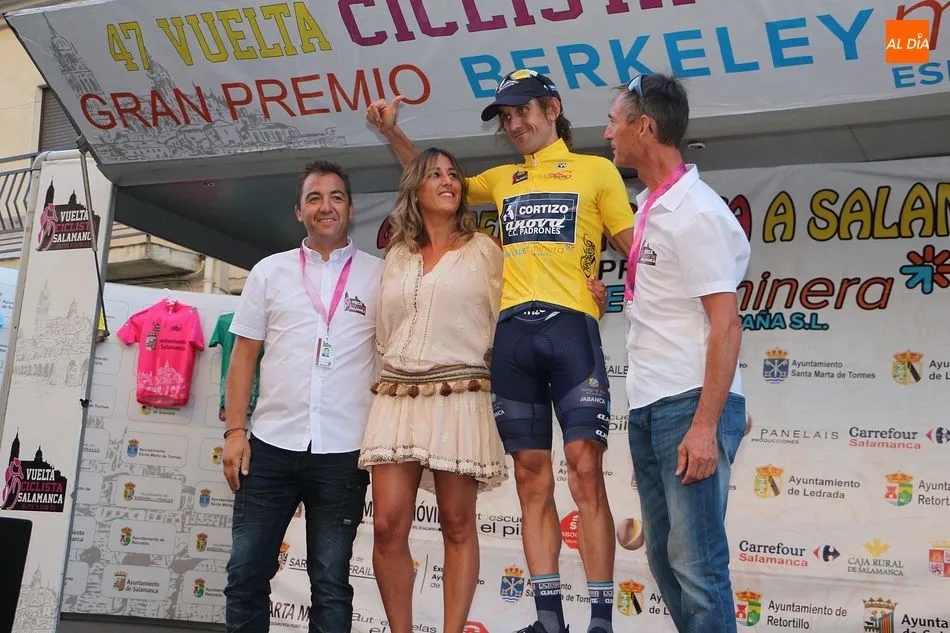 Raúl García, nuevo líder de la Vuelta Ciclista a Salamanca tras la complicada tercera etapa