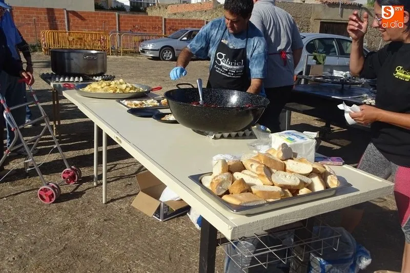 Catering Gabriel fue en el encargado de preparar los huevos con chorizo