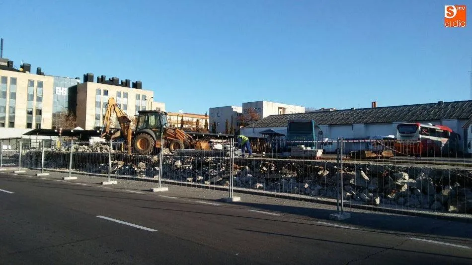 	Obras en la trasera de la estación de autobuses