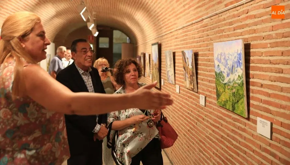 La muestra de cuatro artistas de la ONCE puede verse en Las Conchas. Fotos: Alberto Martín