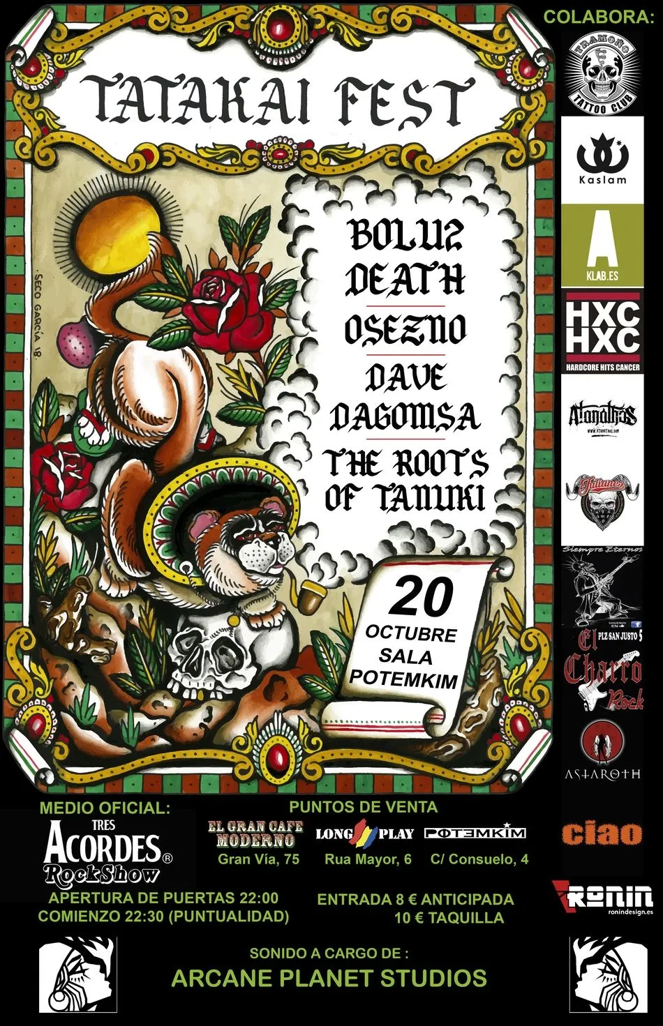 Foto 2 - &lsquo;Tatakai Fest&rsquo; inundar&aacute; de Rock y Metal la sala Potemkim&nbsp;el pr&oacute;ximo 20 de octubre  