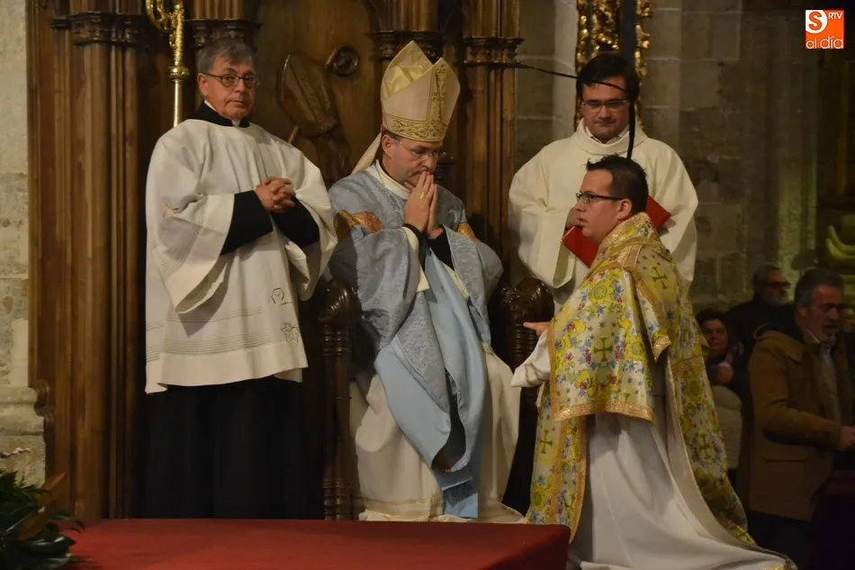 Imagen del día en que Miguel Ángel García Miguel fue ordenado diácono el pasado mes de diciembre