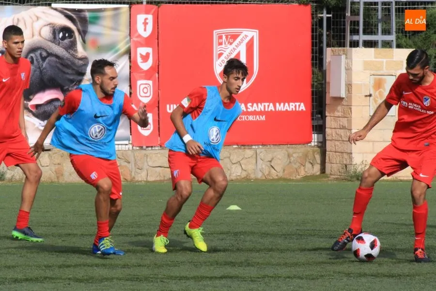 Un momento del partido de Santa Marta contra el Astorga / Foto: Alberto Martín.