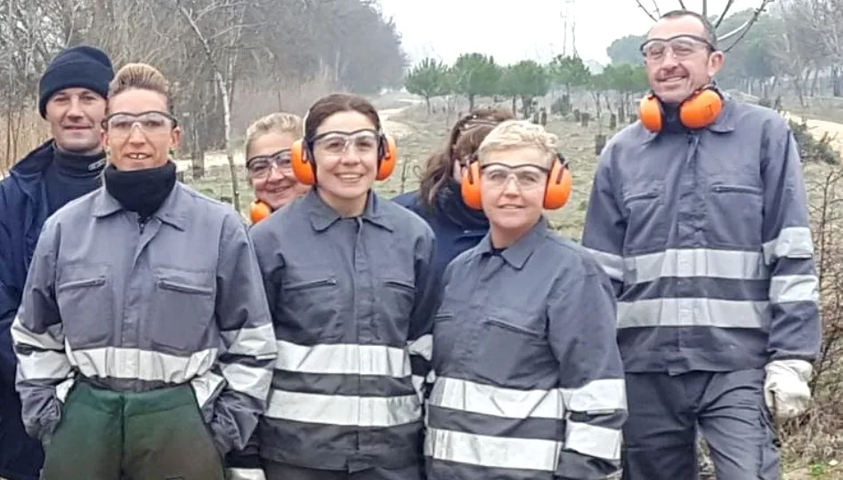 Alumnos de una edición anterior de este Programa Mixto de Formación y Empleo