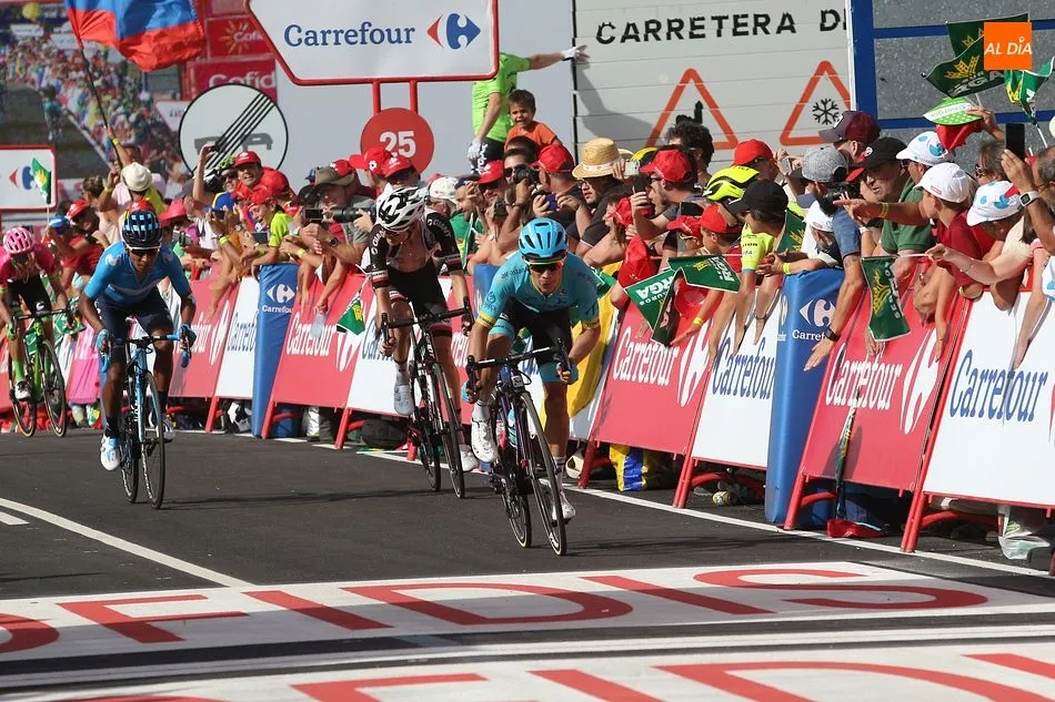 Llegada a meta en La Covatilla