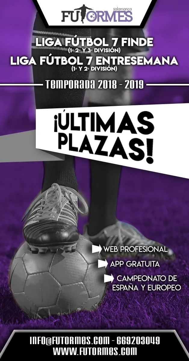 Foto 2 - &Uacute;ltimas plazas en las ligas F7 Finde y F7 Entresemana