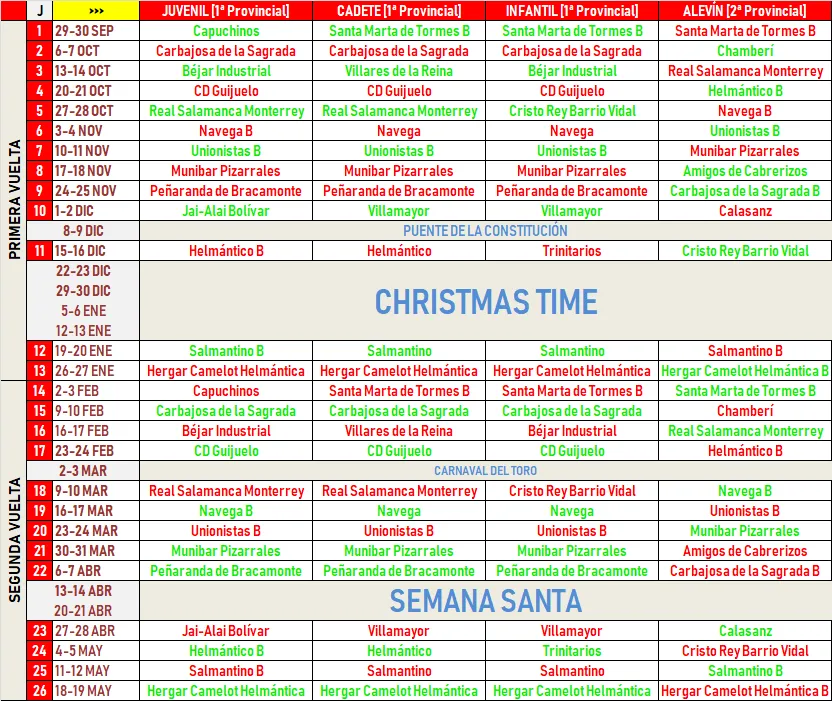 Los equipos de la cantera del Ciudad Rodrigo empiezan a conocer sus calendarios  