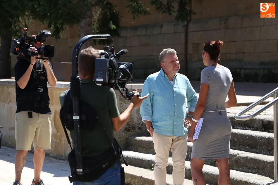 Alberto Chicote, durante la grabación en Babilafuente