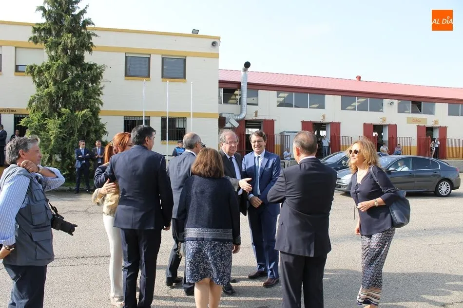 El presidente de la Junta, Juan Vicente Herrera, a su llegada a Salamaq