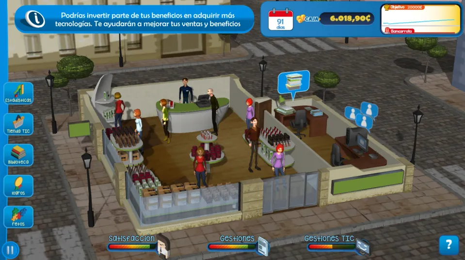 Con este videojuego las pequeñas empresas aprenderán cómo aplicar el comercio electrónico, las redes sociales o la ciberseguridad para que sus clientes