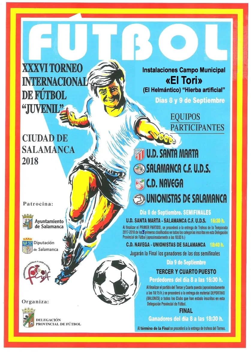 Foto 2 - Cartel de lujo para el Torneo de F&uacute;tbol Juvenil Ciudad de Salamanca