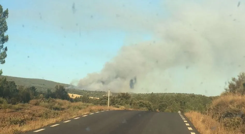 Imagen de archivo de un incendio en Serradilla del Arroyo