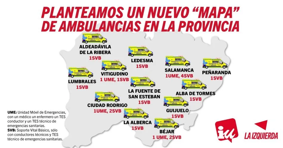 Foto 2 - Izquierda Unida plantea un nuevo mapa de ambulancias en la provincia  