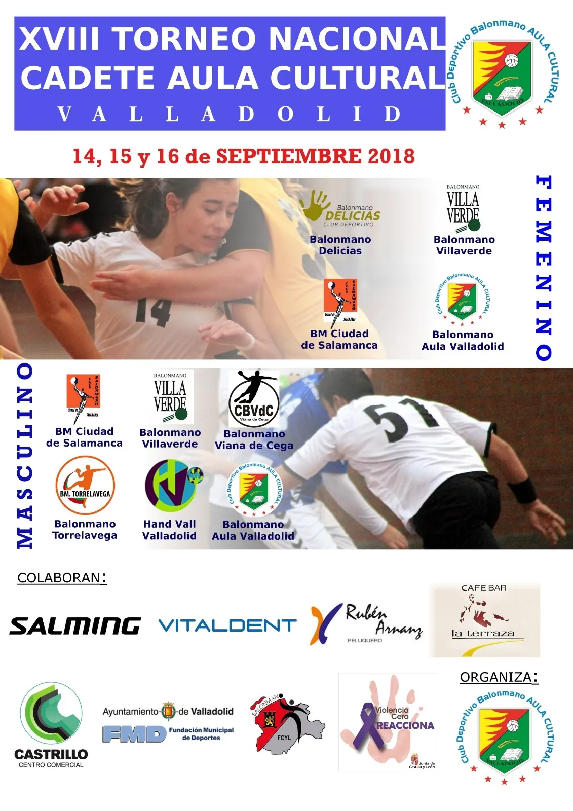 Foto 2 - El Club Balonmano Ciudad de Salamanca estar&aacute; presente en el&nbsp;XVIII Torneo Nacional Cadete Aula...