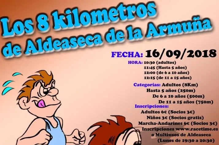 Los 8 Km de Aldeaseca de la Armuña se celebran este domingo 16