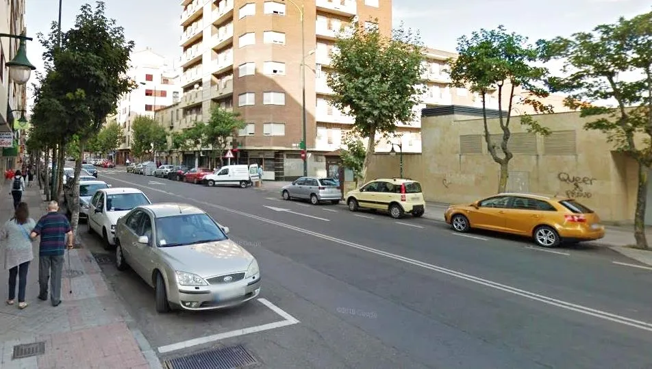 Paseo del Rollo, donde fue interceptado el conductor